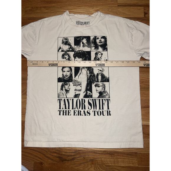 Taylor Swift Shirt Adult Small The Eras Tour Official Cream Beige - Picture 7 of 8